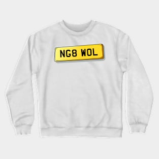 NG8 WOL Wollaton Number Plate Crewneck Sweatshirt